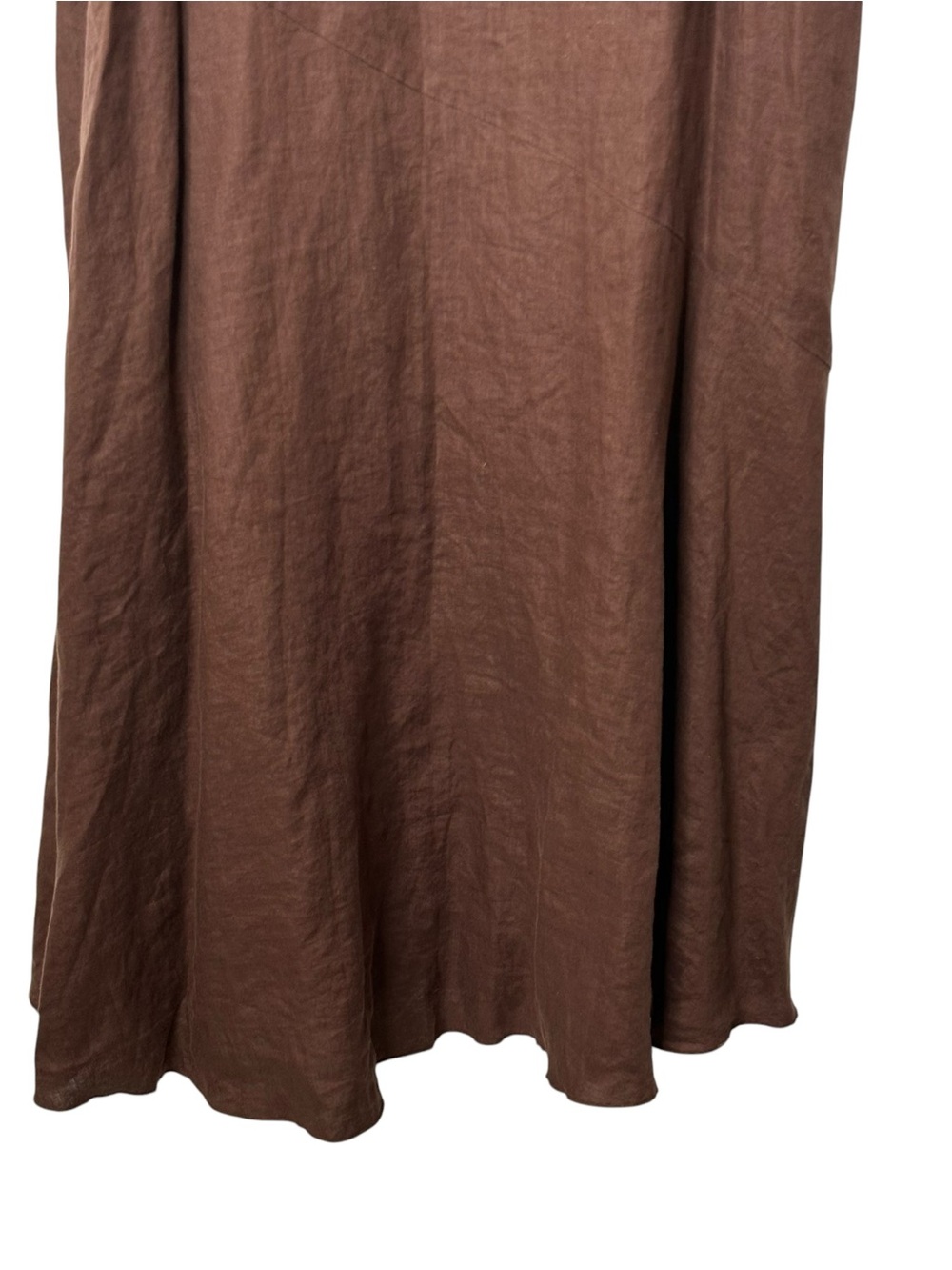 Eileen Fisher Brown Sleeveless Maxi Dress - Classic Everyday Style - Picture 8 of 10